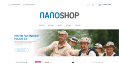 Desktop Screenshot of nanoshop.cz
